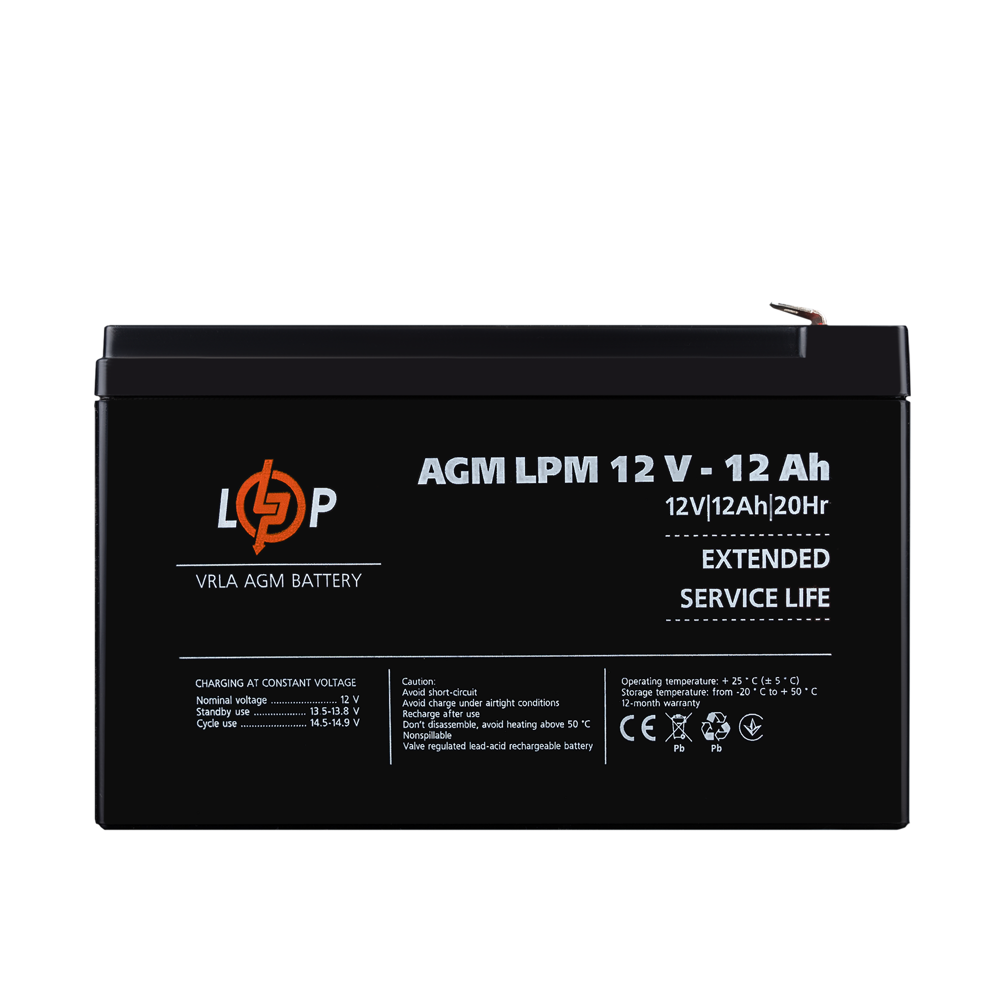 Акумуляторна батарея LP LPМ 12- 12АН типу AGM